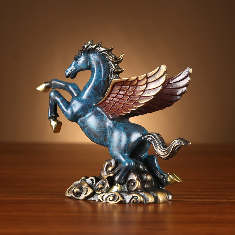 Copper Blue Pegasus Stand