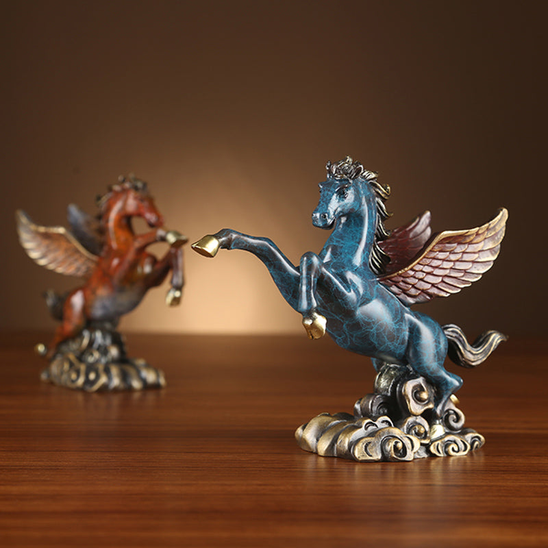 Copper Blue Pegasus Stand