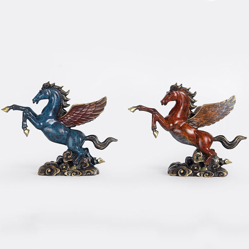 Copper Blue Pegasus Stand