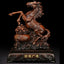 Golden Horse On Coins Stand