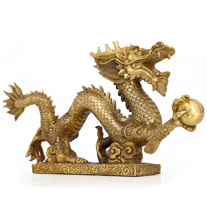 Golden Copper Dragon Stand