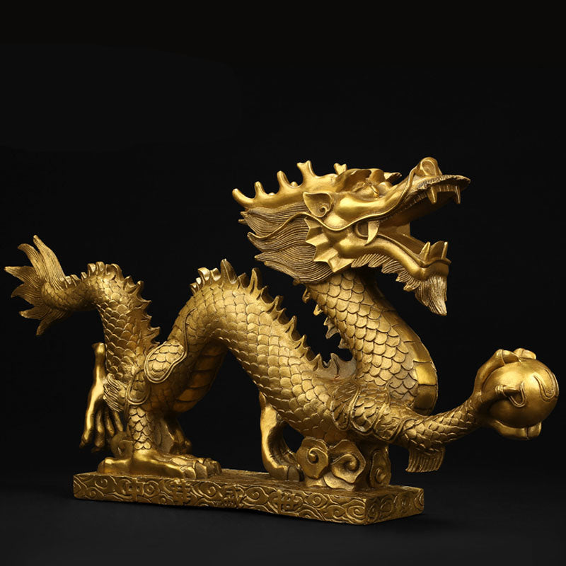 Golden Copper Dragon Stand