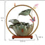 Lotus Leaf Lotus Flowing Water Ceramic Fountain