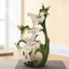 Hummingbird Lily Water Fountain Decoration