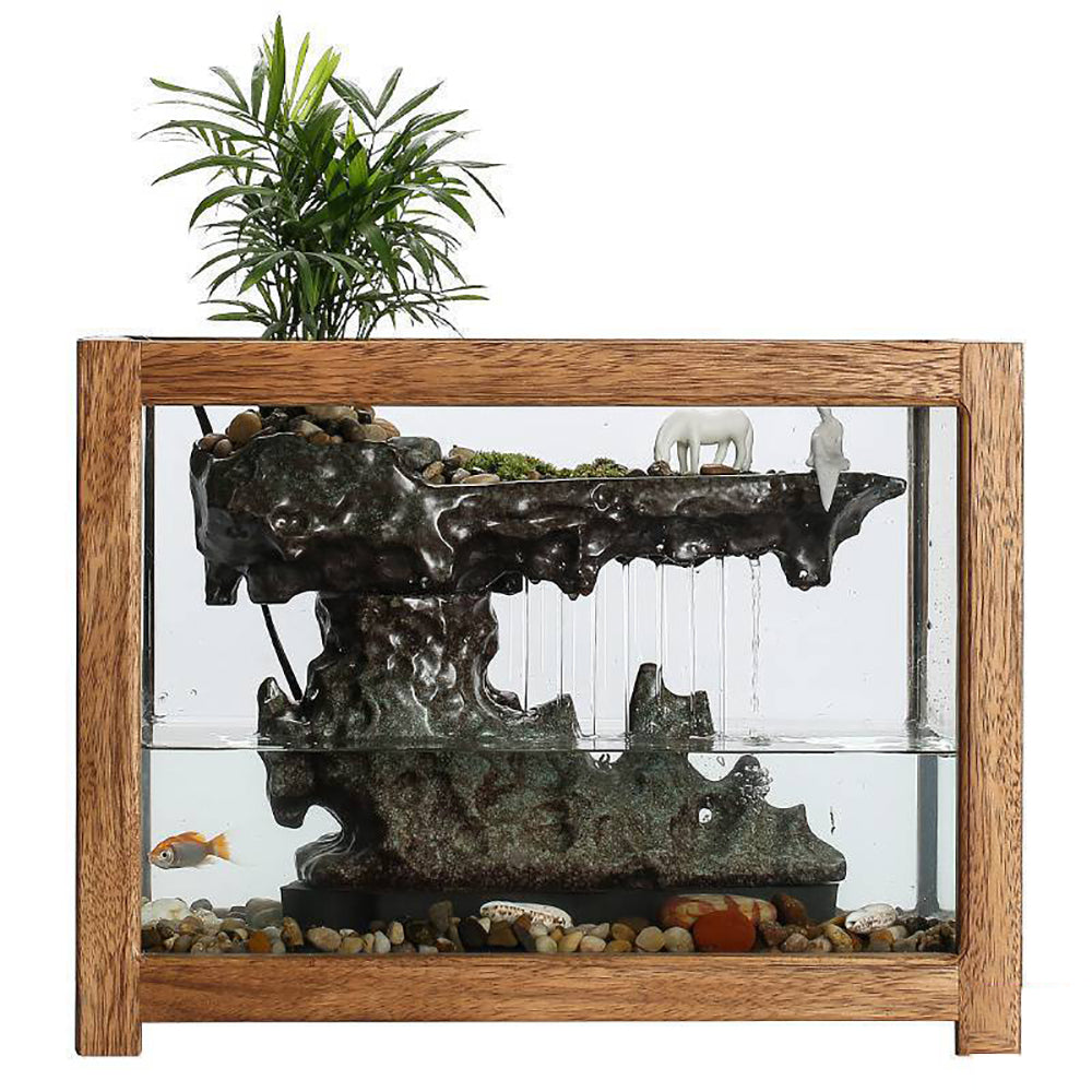 New Chinese Style Landscape Micro Landscape Flowing Water Fish Tank Fountain