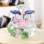 Gradient Lotus Leaf Water Fountain With Fish Tank