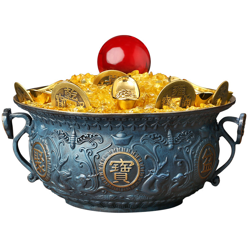 Feng Shui Copper Treasure Bowl