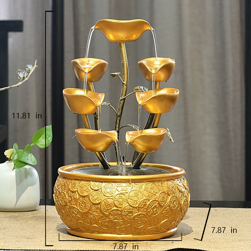 Yuanbao Flowing Water Fountain Fortune Tree Living Room Decoration