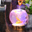 Chinese Style Home Fish Tank Water Fountain With Transfer Ball