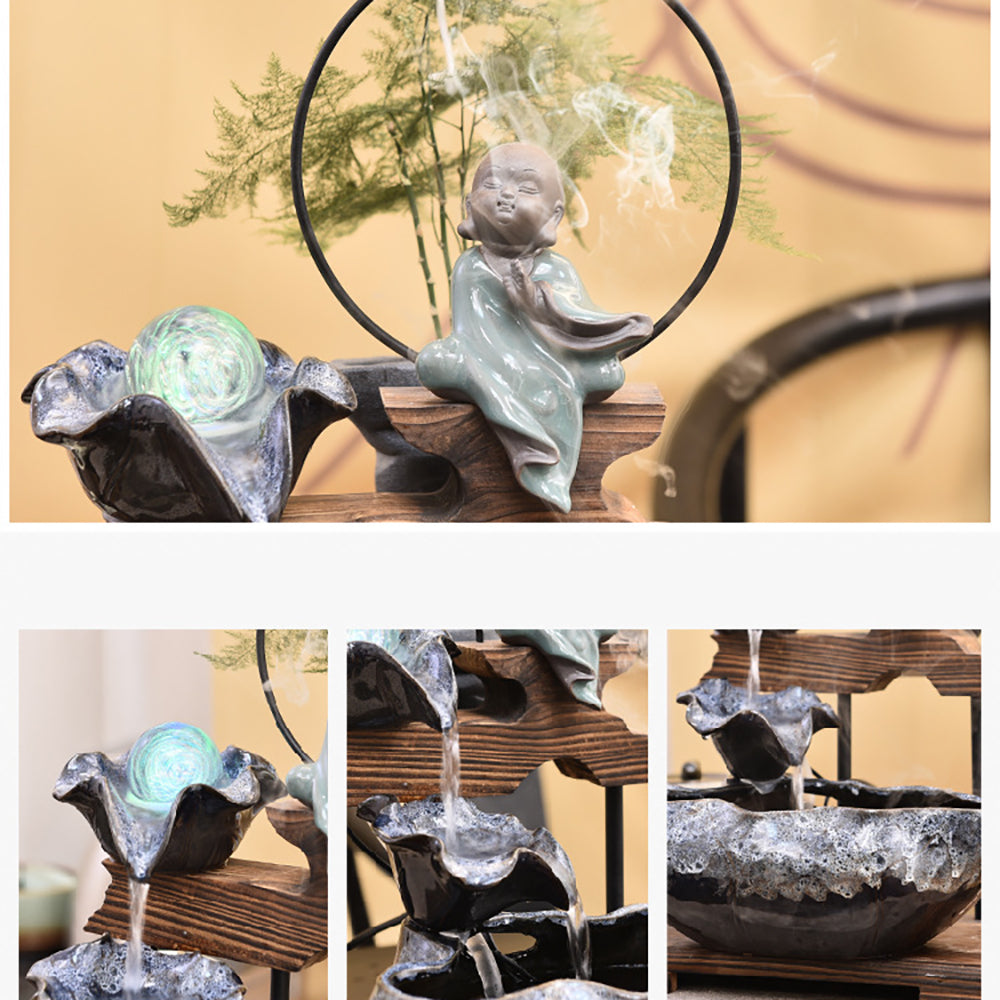 Zen Small Rockery Atomized Running Water Fountain