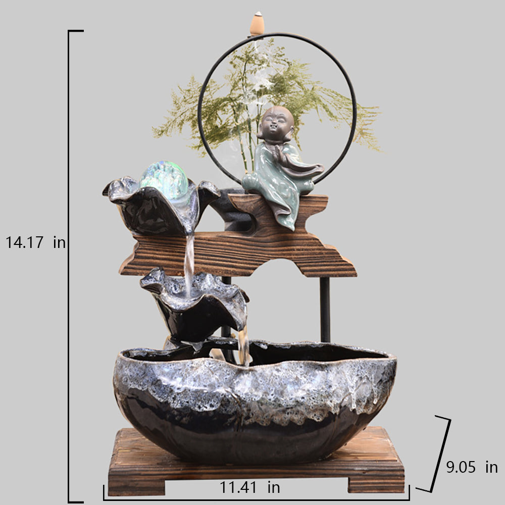 Zen Small Rockery Atomized Running Water Fountain