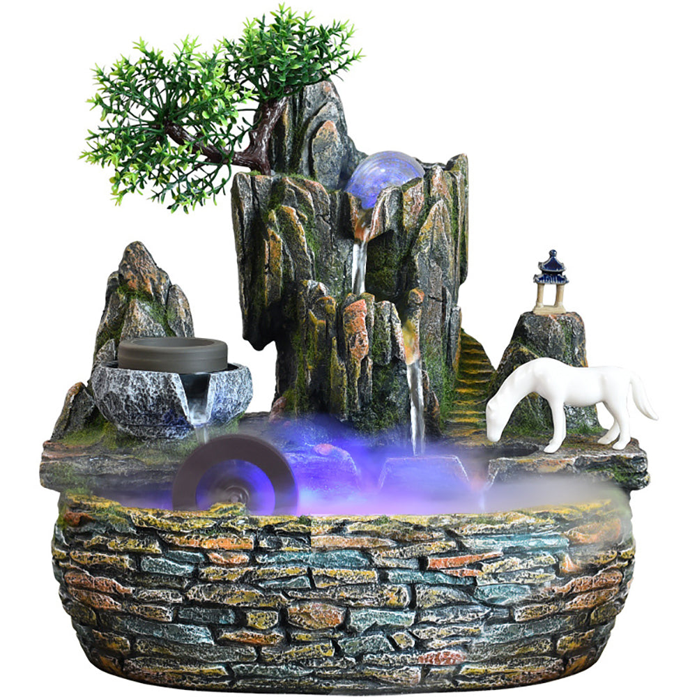 Alpine Landscape Transfer Ball Fish Pond Water Fountain