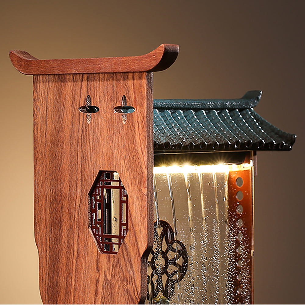 Zen Ceramic Flowing Water Fountain Ornament With Atomization