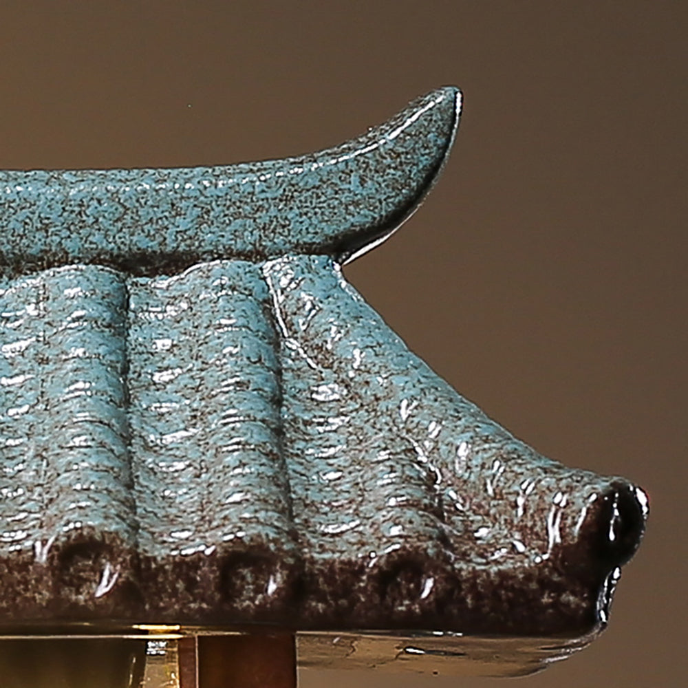Zen Ceramic Flowing Water Fountain Ornament With Atomization