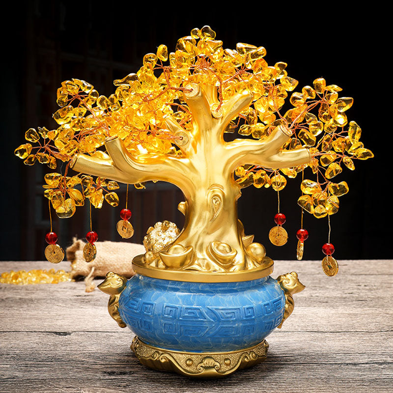 chinese gold money tree Feng Shui Money Tree With Citrine