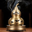 Copper Crane Cone Incense Burner