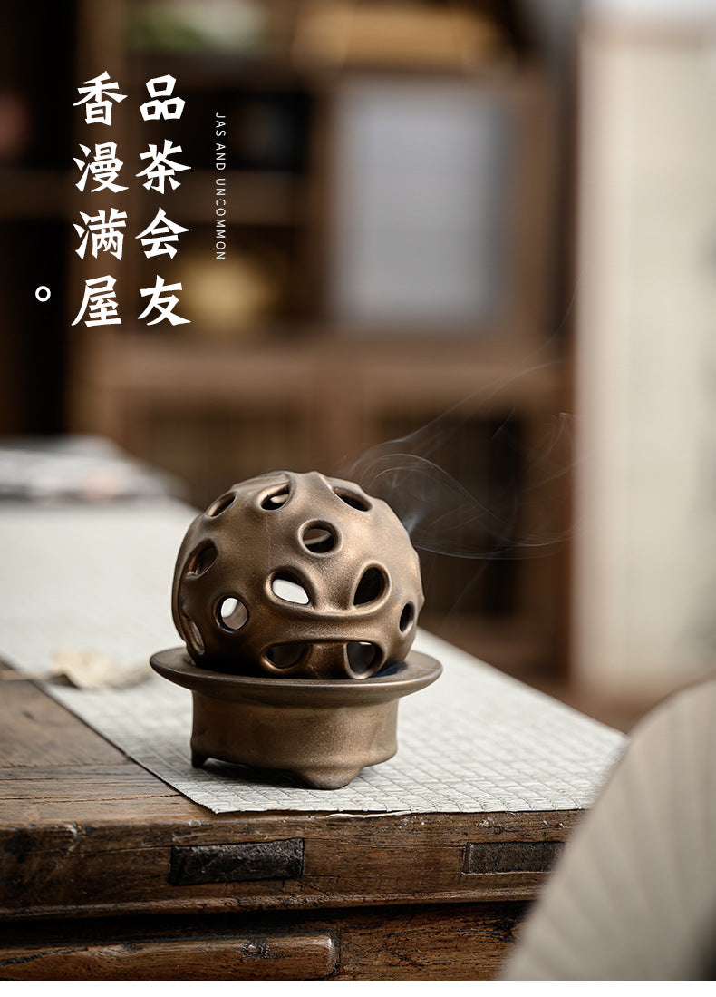 Taihu Lake Stone Spiral Cone Incense Burner