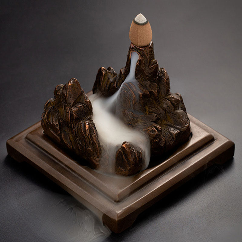 Waterfall Backflow Cone Incense Brass Burner