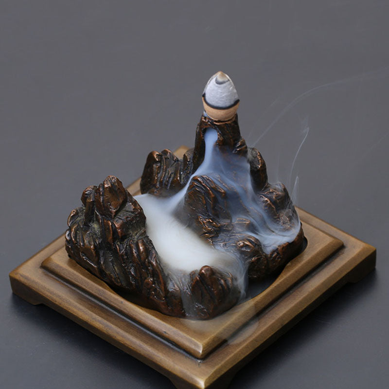 Waterfall Backflow Cone Incense Brass Burner