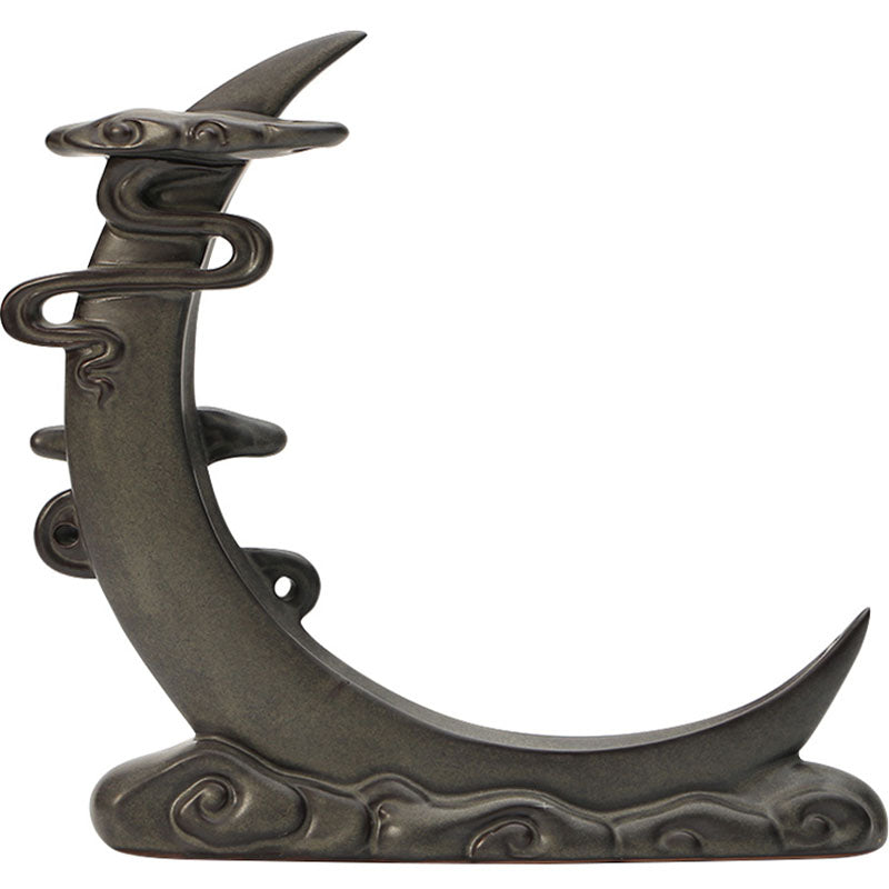 Half Moon Backflow Ceramic Incense Burner