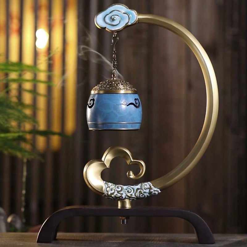 Copper Incense Burner With Bluetooth Speaker