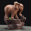 Clay Elephant Fountain Backflow Incense Burner