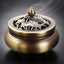 Copper Cone Incense Burner With Lotus Lid