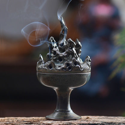 Ceramic Mountain Cone Incense Holder