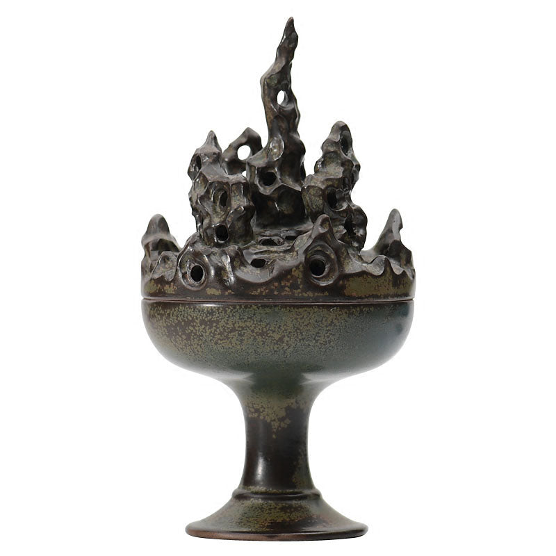 Ceramic Mountain Cone Incense Holder