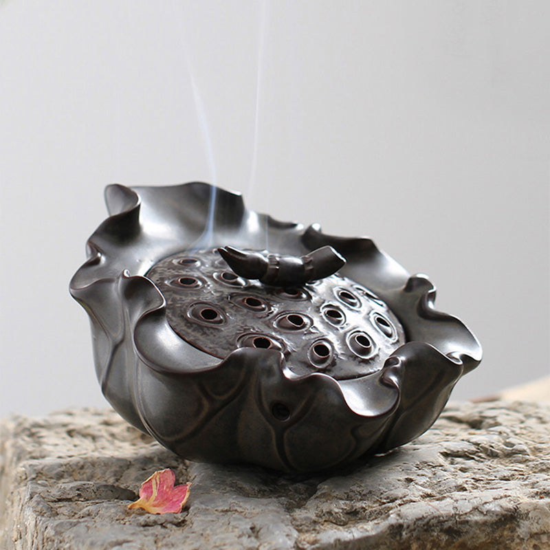 Lotus Seedpod Cone Incense Holder