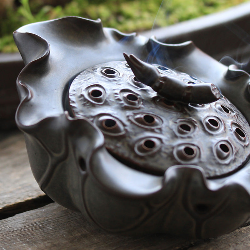 Lotus Seedpod Cone Incense Holder