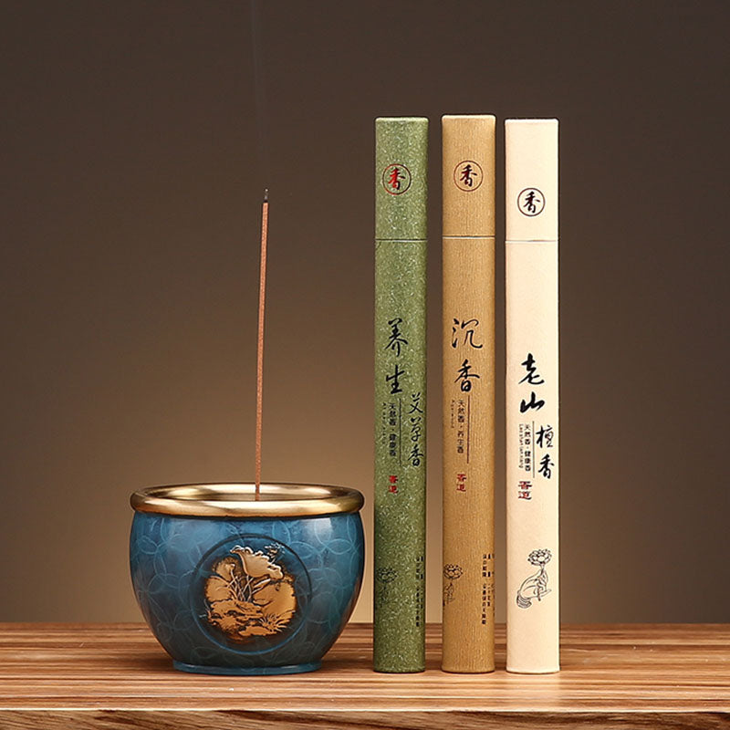 Copper Lotus Stick Incense Burner