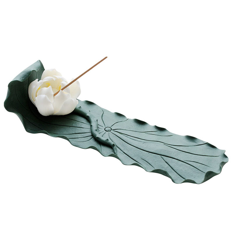 Ceramic Lotus Stick Incense Holder