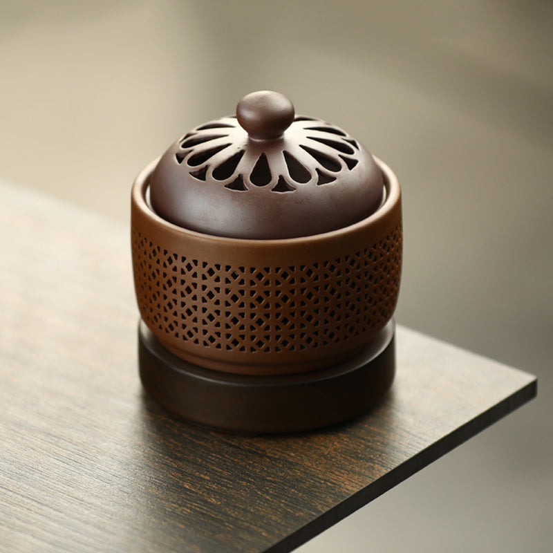 Electric Oil Incense Powder Burner With Light