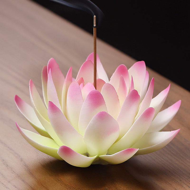 Handmade Ceramic Lotus Stick Incense Holder