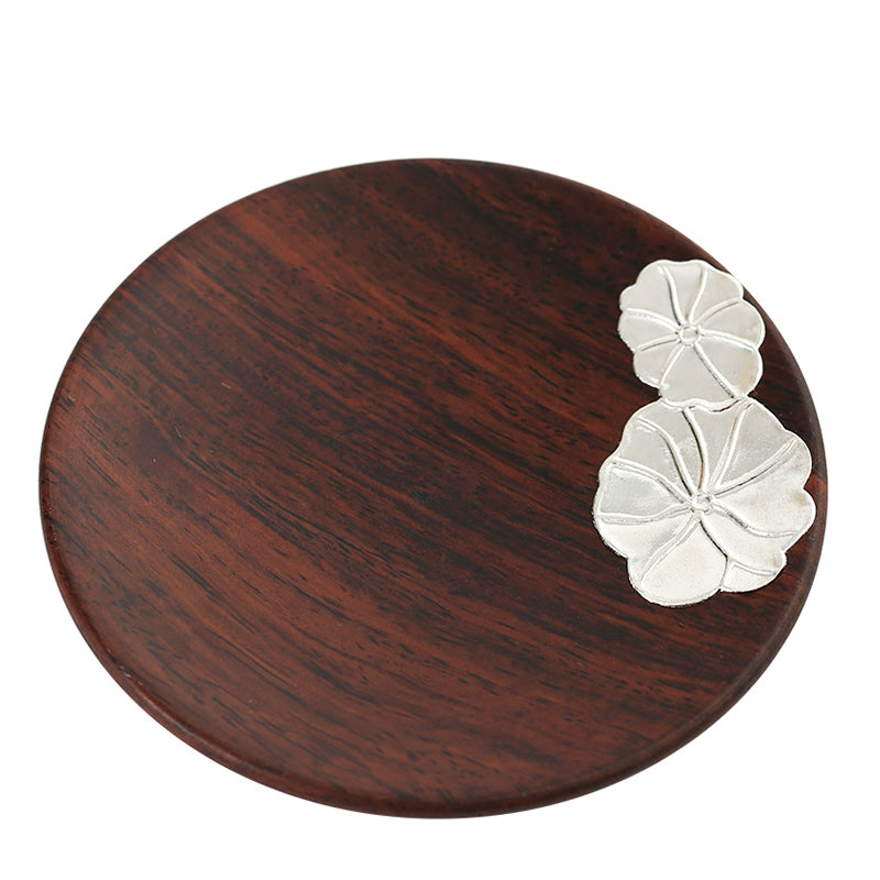 Lotus Leaves Wooden Stick Incense Holder