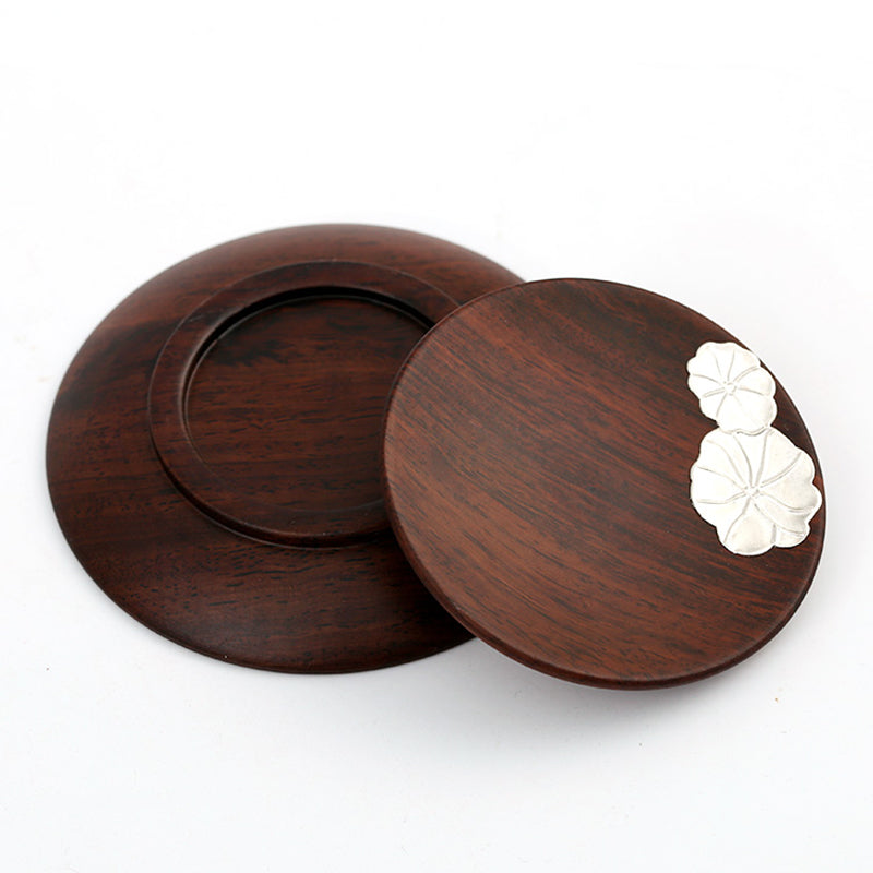 Lotus Leaves Wooden Stick Incense Holder